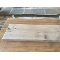 Rohholzoptik, Eiche, Fensterbank, Glattkantbohle mit umlaufender Fase, geschliffen und geölt, 100x20x3 cm